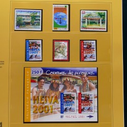 Collection timbres de Polynésie Française 1958-2024 neufs en 4 albums.