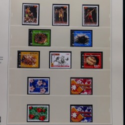Collection timbres de Polynésie Française 1958-2024 neufs en 4 albums.