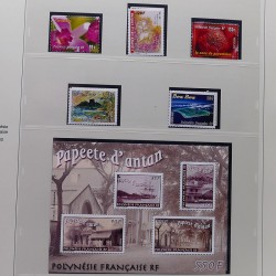 Collection timbres de Polynésie Française 1958-2024 neufs en 4 albums.