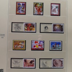 Collection timbres de Polynésie Française 1958-2024 neufs en 4 albums.