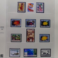 Collection timbres de Polynésie Française 1958-2024 neufs en 4 albums.