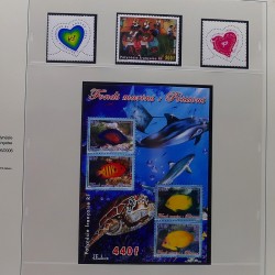 Collection timbres de Polynésie Française 1958-2024 neufs en 4 albums.