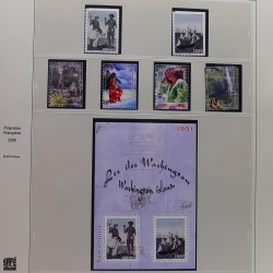 Collection timbres de Polynésie Française 1958-2024 neufs en 4 albums.