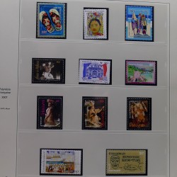 Collection timbres de Polynésie Française 1958-2024 neufs en 4 albums.