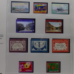 Collection timbres de Polynésie Française 1958-2024 neufs en 4 albums.