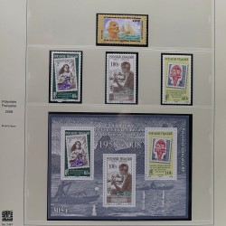 Collection timbres de Polynésie Française 1958-2024 neufs en 4 albums.