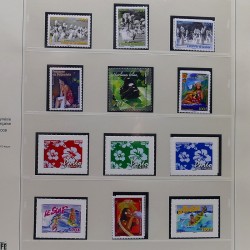 Collection timbres de Polynésie Française 1958-2024 neufs en 4 albums.