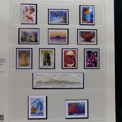 Collection timbres de Polynésie Française 1958-2024 neufs en 4 albums.