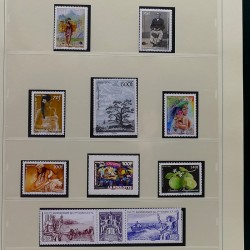 Collection timbres de Polynésie Française 1958-2024 neufs en 4 albums.