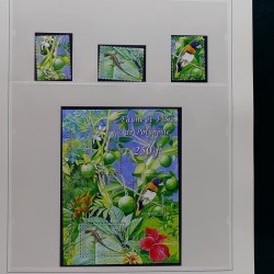 Collection timbres de Polynésie Française 1958-2024 neufs en 4 albums.