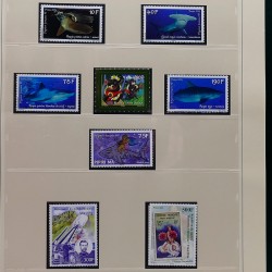 Collection timbres de Polynésie Française 1958-2024 neufs en 4 albums.