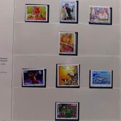 Collection timbres de Polynésie Française 1958-2024 neufs en 4 albums.