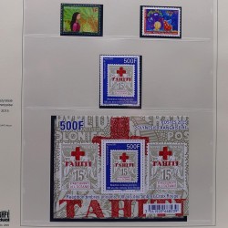 Collection timbres de Polynésie Française 1958-2024 neufs en 4 albums.