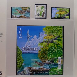 Collection timbres de Polynésie Française 1958-2024 neufs en 4 albums.