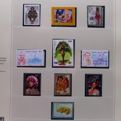 Collection timbres de Polynésie Française 1958-2024 neufs en 4 albums.