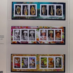 Collection timbres de Polynésie Française 1958-2024 neufs en 4 albums.