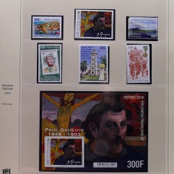 Collection timbres de Polynésie Française 1958-2024 neufs en 4 albums.