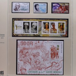 Collection timbres de Polynésie Française 1958-2024 neufs en 4 albums.
