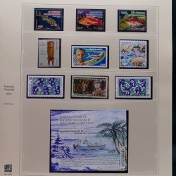 Collection timbres de Polynésie Française 1958-2024 neufs en 4 albums.