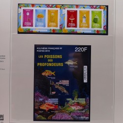Collection timbres de Polynésie Française 1958-2024 neufs en 4 albums.
