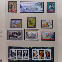 Collection timbres de Polynésie Française 1958-2024 neufs en 4 albums.