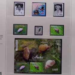 Collection timbres de Polynésie Française 1958-2024 neufs en 4 albums.