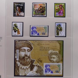 Collection timbres de Polynésie Française 1958-2024 neufs en 4 albums.