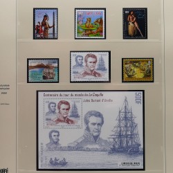 Collection timbres de Polynésie Française 1958-2024 neufs en 4 albums.