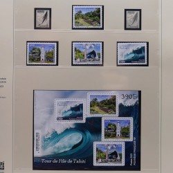 Collection timbres de Polynésie Française 1958-2024 neufs en 4 albums.