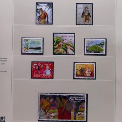 Collection timbres de Polynésie Française 1958-2024 neufs en 4 albums.