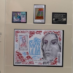 Collection timbres de Polynésie Française 1958-2024 neufs en 4 albums.
