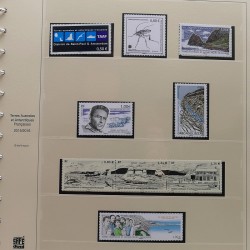 Collection timbres T.A.A.F. 2015-2025 neufs en deux albums.
