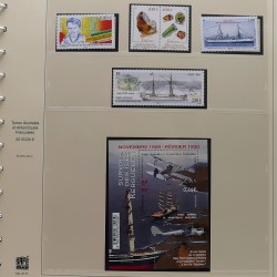 Collection timbres T.A.A.F. 2015-2025 neufs en deux albums.