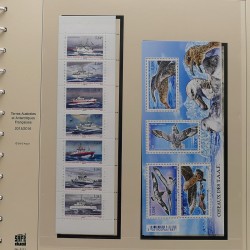Collection timbres T.A.A.F. 2015-2025 neufs en deux albums.