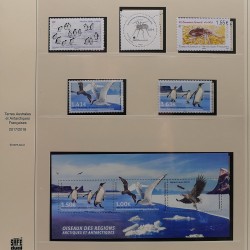 Collection timbres T.A.A.F. 2015-2025 neufs en deux albums.