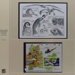 Collection timbres T.A.A.F. 2015-2025 neufs en deux albums.