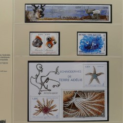 Collection timbres T.A.A.F. 2015-2025 neufs en deux albums.