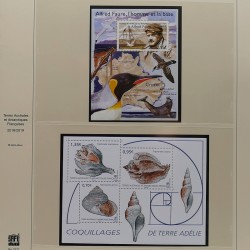 Collection timbres T.A.A.F. 2015-2025 neufs en deux albums.