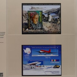 Collection timbres T.A.A.F. 2015-2025 neufs en deux albums.
