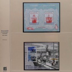 Collection timbres T.A.A.F. 2015-2025 neufs en deux albums.