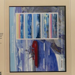 Collection timbres T.A.A.F. 2015-2025 neufs en deux albums.