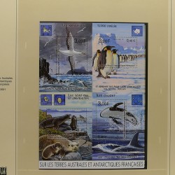 Collection timbres T.A.A.F. 2001-2014 neufs en un album.