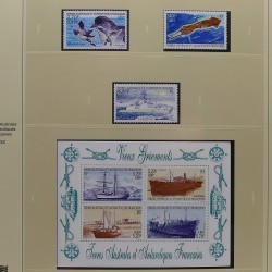 Collection timbres T.A.A.F. 2001-2014 neufs en un album.