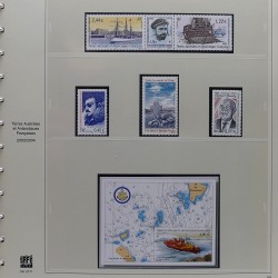 Collection timbres T.A.A.F. 2001-2014 neufs en un album.