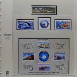 Collection timbres T.A.A.F. 2001-2014 neufs en un album.