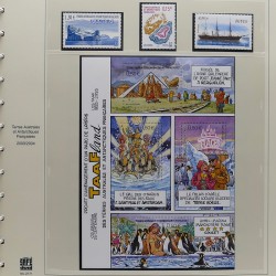 Collection timbres T.A.A.F. 2001-2014 neufs en un album.
