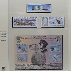 Collection timbres T.A.A.F. 2001-2014 neufs en un album.