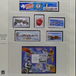 Collection timbres T.A.A.F. 2001-2014 neufs en un album.