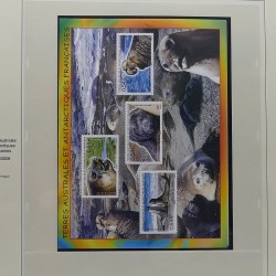 Collection timbres T.A.A.F. 2001-2014 neufs en un album.