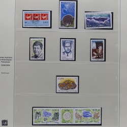 Collection timbres T.A.A.F. 2001-2014 neufs en un album.